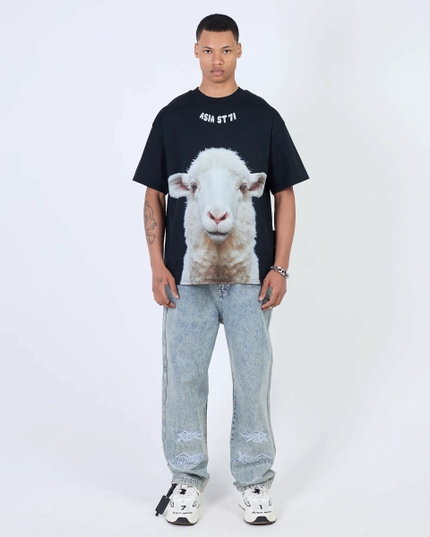 Футболка LUNA & SHEEP 300 GR BLACK ASIA ST 71, цвет: Черный, Ast71.tt-luna-sheep-black купить онлайн