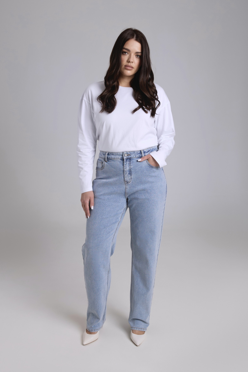 Джинсы straight fit