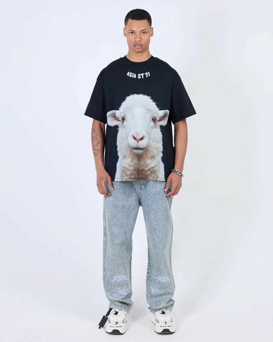 Футболка LUNA & SHEEP 300 GR BLACK ASIA ST 71, цвет: Черный, Ast71.tt-luna-sheep-black купить онлайн