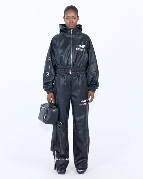 Худи NTI LEATHER ZIP WOMEN BLACK (черный) ASIA ST 71, цвет: Черный, Ast71.NTI-hood-leather-bl-w купить онлайн