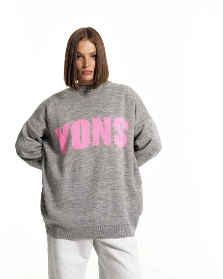 Свитер YONS LIGHT GREY YONS, цвет: серый,  купить онлайн