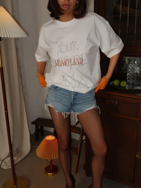 Футболка "Желание" MIARTLAND, цвет: молочный, НФ-00000884 купить онлайн