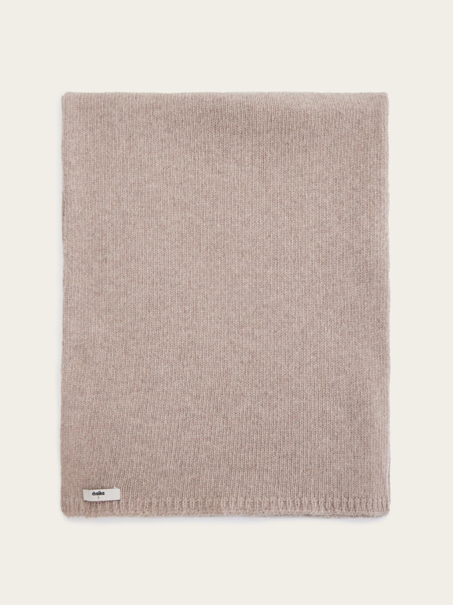 Шарф из шерсти мериноса и кашемира Chaika, цвет: коричневый AW25SF02-45 купить онлайн