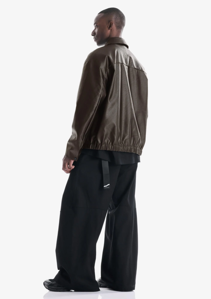 Куртка из экокожи KRAKATAU, цвет: коричневый, Qm566-7 купить онлайн