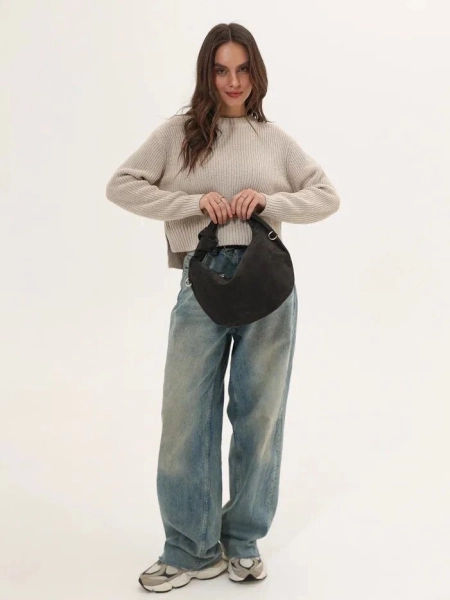 Сумка HOBO brand salad, цвет: florentia medium suede grey  купить онлайн