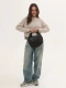 Сумка HOBO brand salad, цвет: florentia medium suede grey  купить онлайн