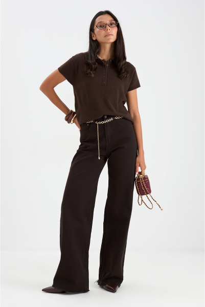 Джемпер - поло MIA AIM, цвет: шоколадный, MIA612 купить онлайн