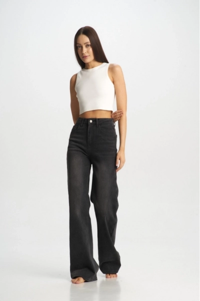 Джинсы трубы Washed Black Erist store, цвет: Черный, НФ-00001685 со скидкой купить онлайн