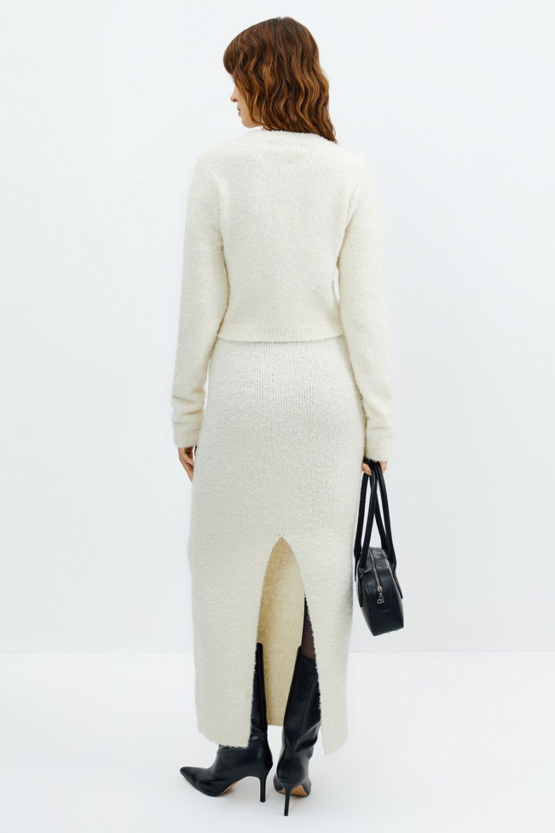 Юбка с разрезом TOPTOP, цвет: молочный, TTS.071.15528.120 купить онлайн