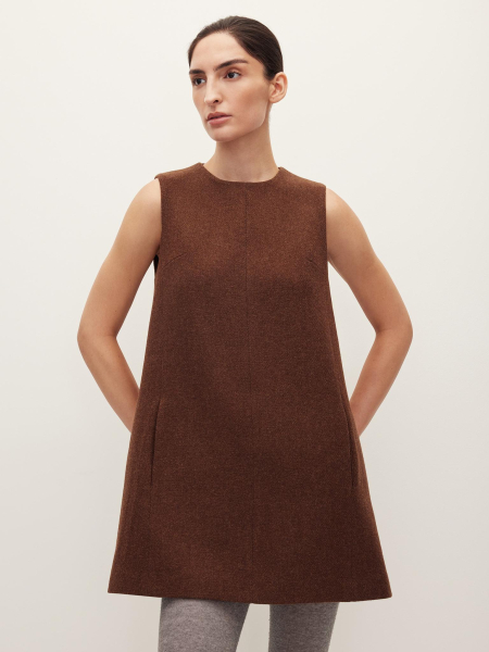 Платье трапеция Chaika, цвет: коричневый, AW25DR02-45 купить онлайн