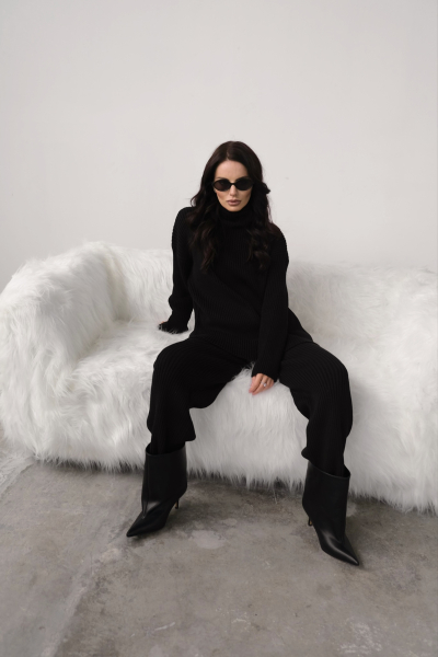 Брюки трикотажные MINI, цвет: Черный, НФ-00000130 купить онлайн