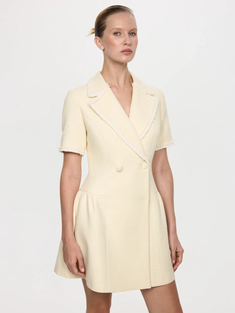 Платье твидовое ANNA PEKUN, цвет: Желтый, 20.2039.200 купить онлайн