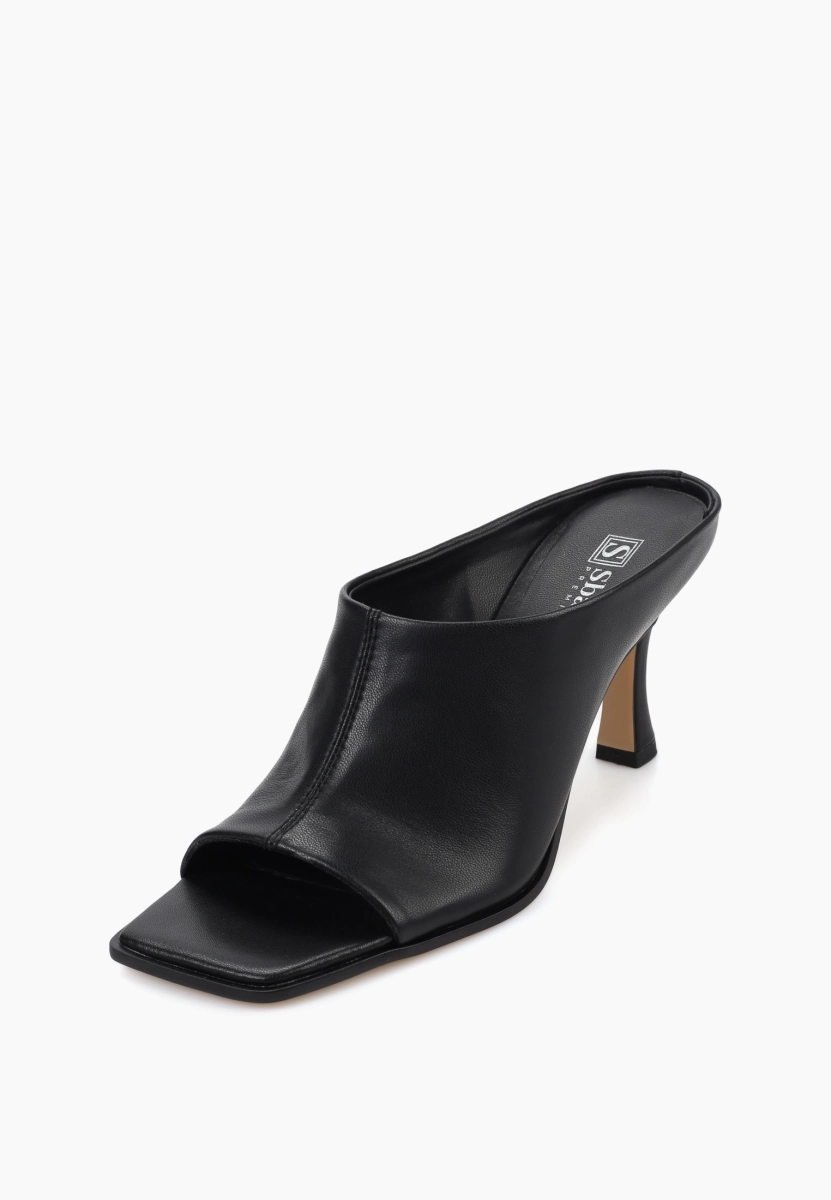 Мюли из натуральной кожи SBALO, цвет: Черный STR17 купить онлайн