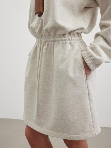 Платье из футера Chaika, цвет: серый-меланж, SS26DR06-115 купить онлайн