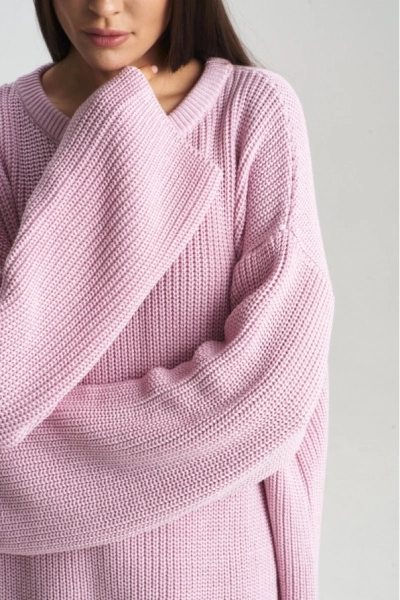 Джемпер крупной вязки Pink