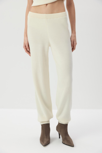 Брюки - джоггеры вязаные с шерстью