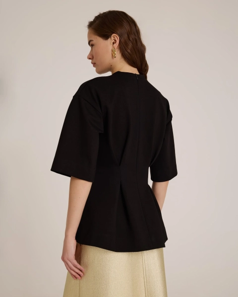 Блуза из джерси BLACK Anmuse, цвет: Черный, BL25S142-BLC купить онлайн