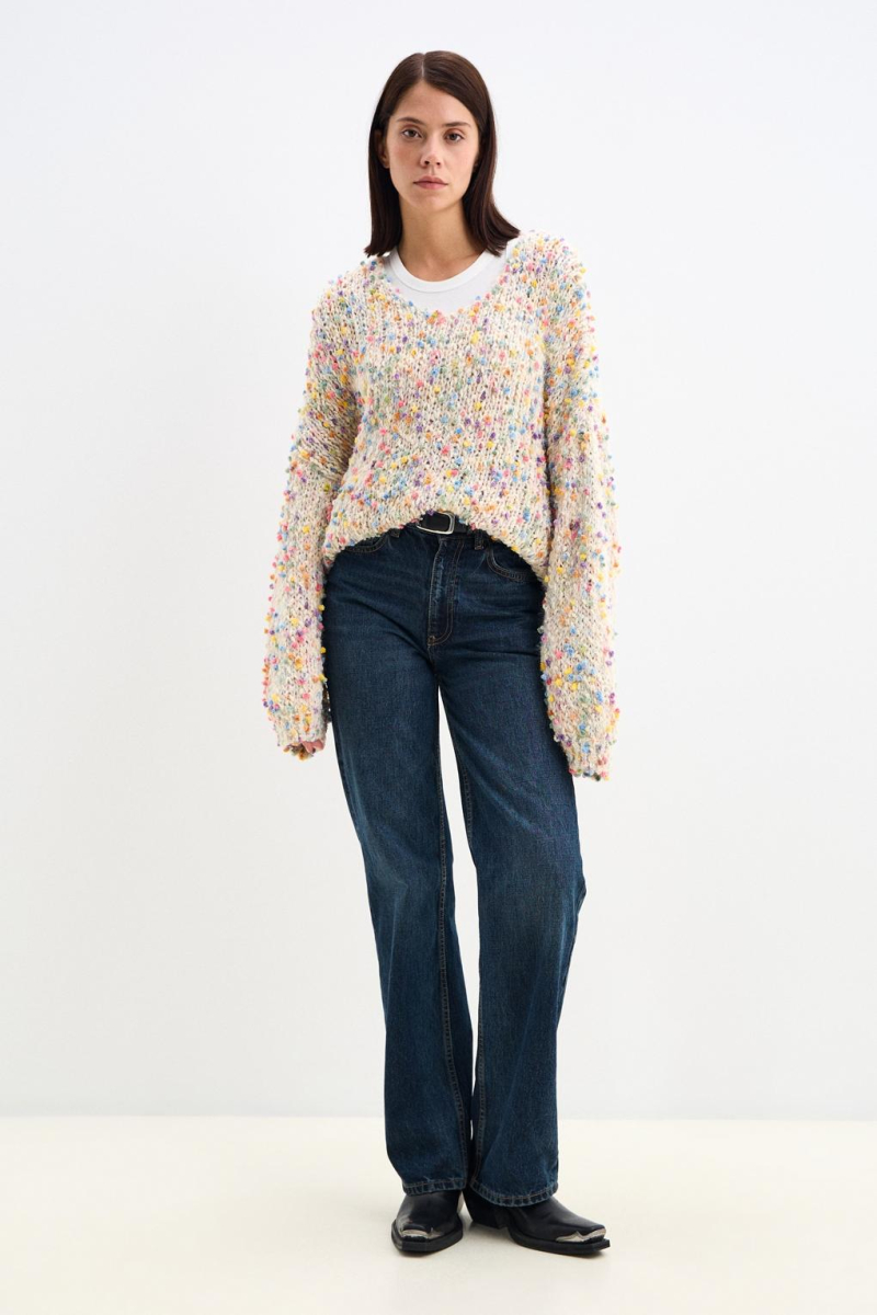 Свитер RASEL ENEVOO, цвет: бежевый, 02488 купить онлайн