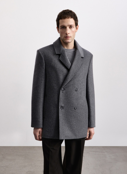 Полупальто-бушлат из шерсти