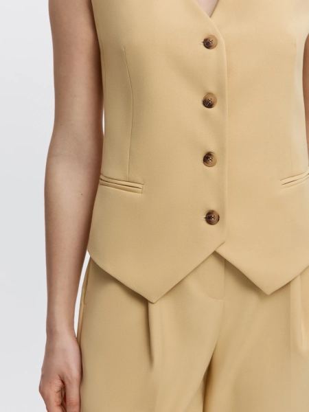 Жилет прямого силуэта ANNA PEKUN, цвет: Желтый, 11.2626.200 купить онлайн