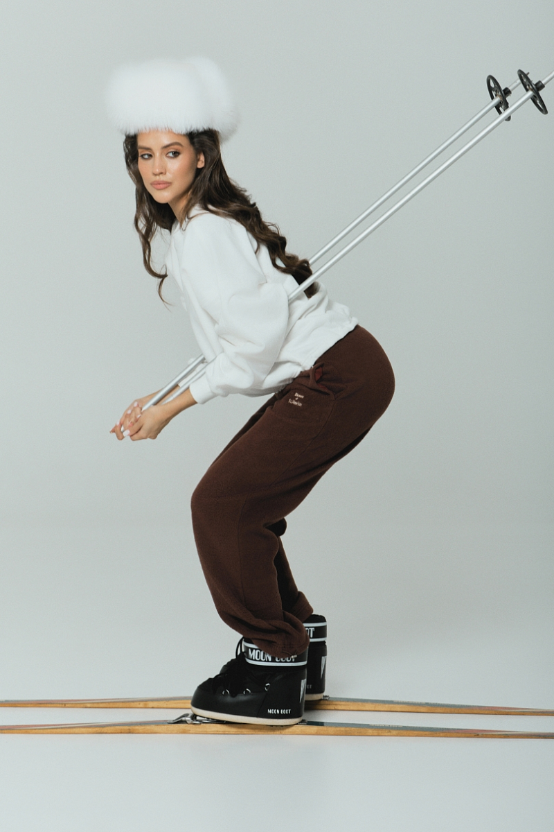 Свитшот Alpine с велюр эффектом Ricoco, цвет: молочный, 7038/1 купить онлайн