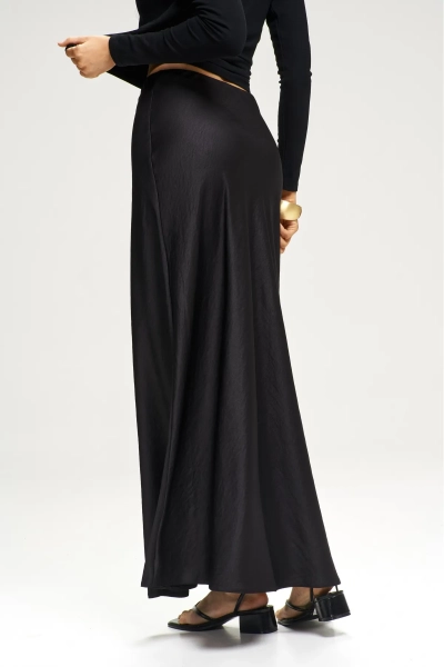 Юбка-годе атласная Black Erist store, цвет: Черный, НФ-00003081 купить онлайн