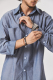 Рубашка Italian Cotton BUCHNER, цвет: Denim,  купить онлайн