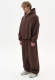 Оверсайз худи crop на молнии all., цвет: BROWN, 00454 купить онлайн