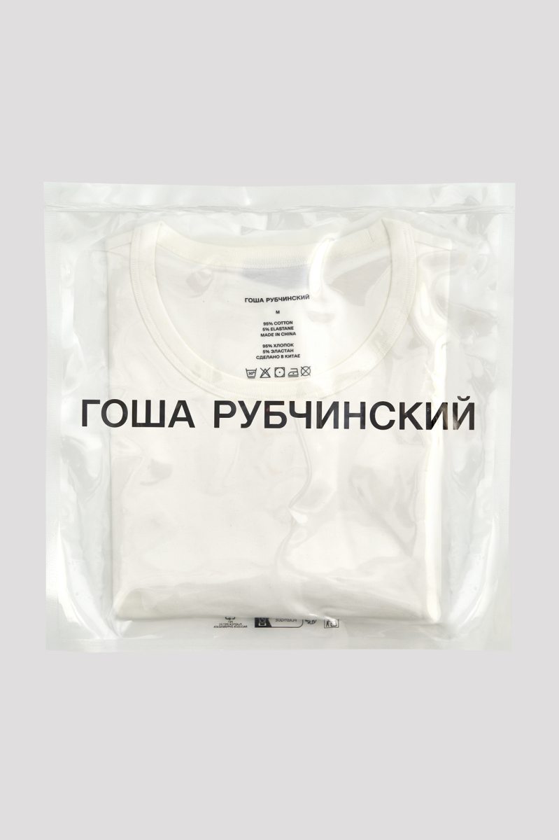 Футболка ГОША РУБЧИНСКИЙ, цвет: белый, TSH_0301_white купить онлайн