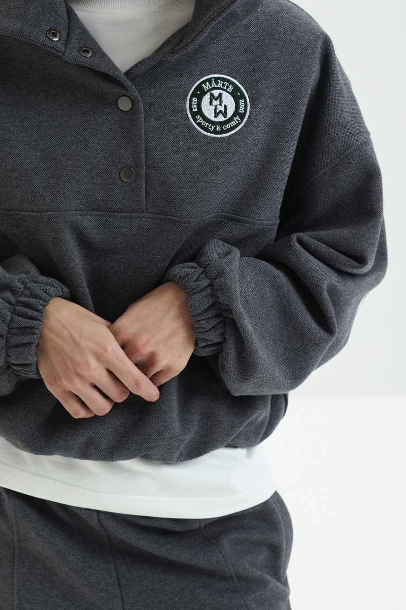 Свитшот PACE marte, цвет: темный меланж,  купить онлайн