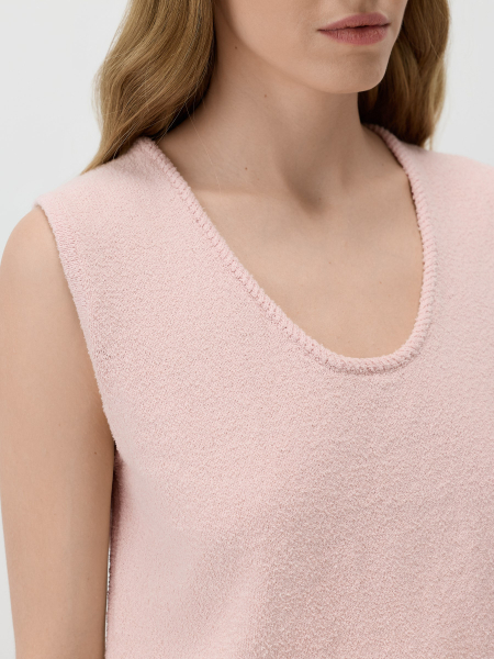 Топ букле Conso, цвет: розовый, KM 260729 - пудровый купить онлайн