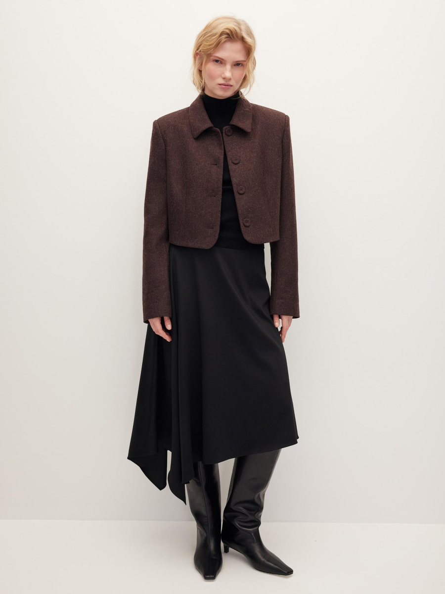 Жакет укороченный Chaika, цвет: коричневый, AW25BZ05-45 купить онлайн