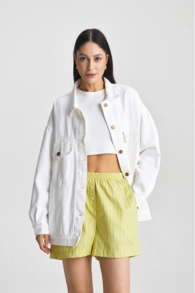 Шорты хлопковые Yellow Erist store, цвет: Желтый, НФ-00001874 купить онлайн