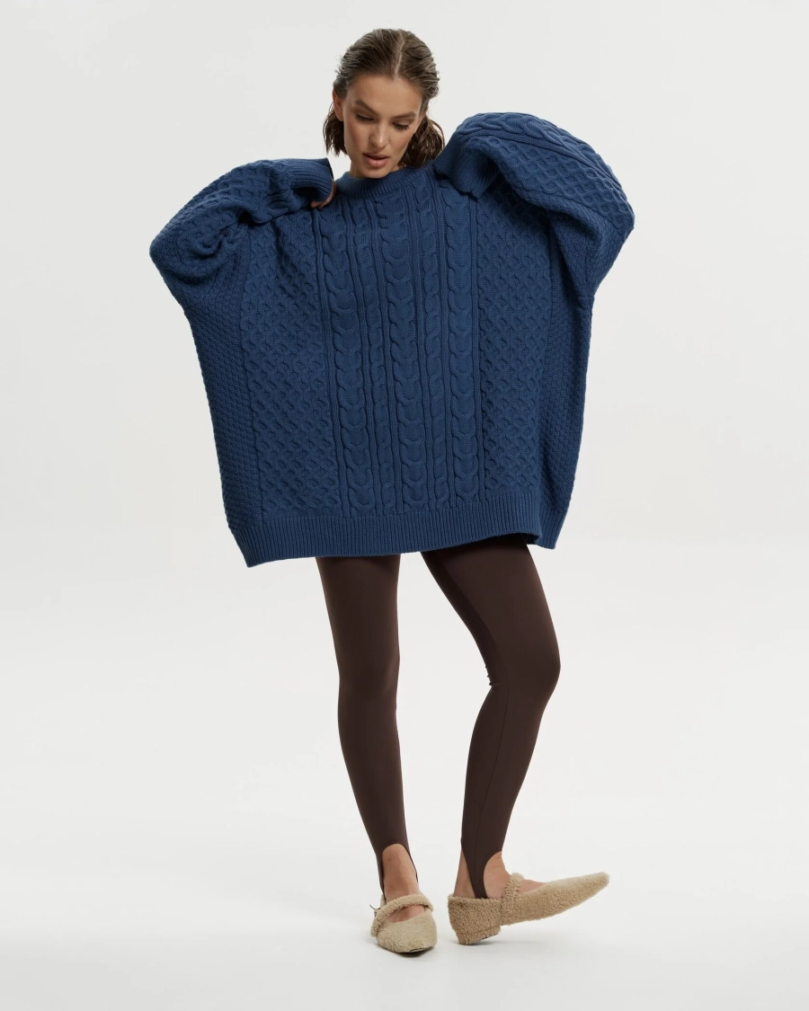 Свитер DEDULYA BLUE YONS, цвет: синий,  купить онлайн