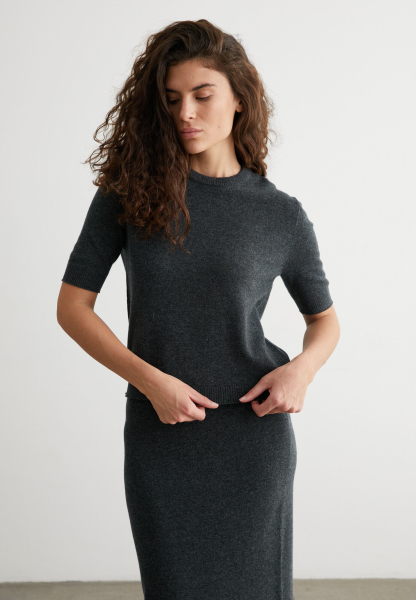 Топ кашемировый Norma Marou, цвет: темно-серый, Mar4_2608 купить онлайн
