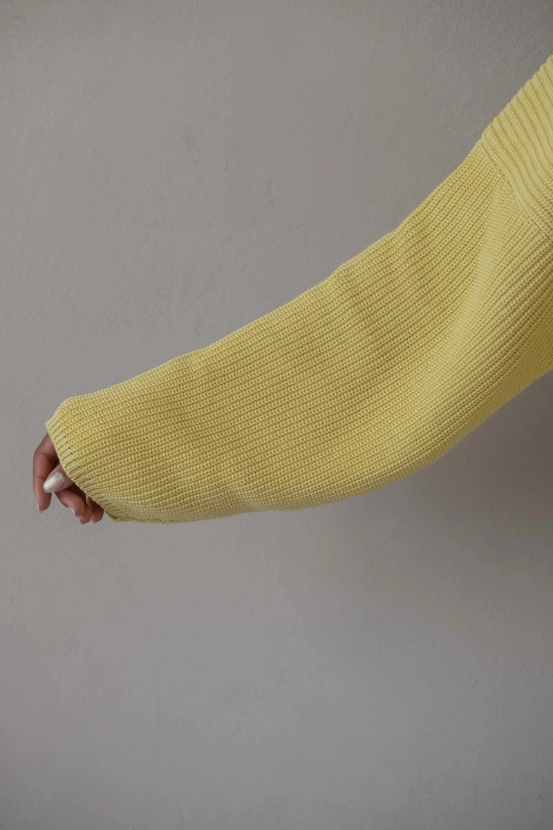 Джемпер KNIT ELASTIC, цвет: лимон, 01488 купить онлайн