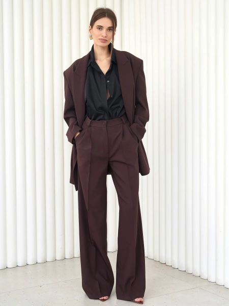 Брюки-клеш от бедра I.B.W., цвет: шоколад, TR006 купить онлайн