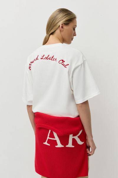 Футболка Around Lobster Club AROUND, цвет: молочный, 219_127C01 купить онлайн