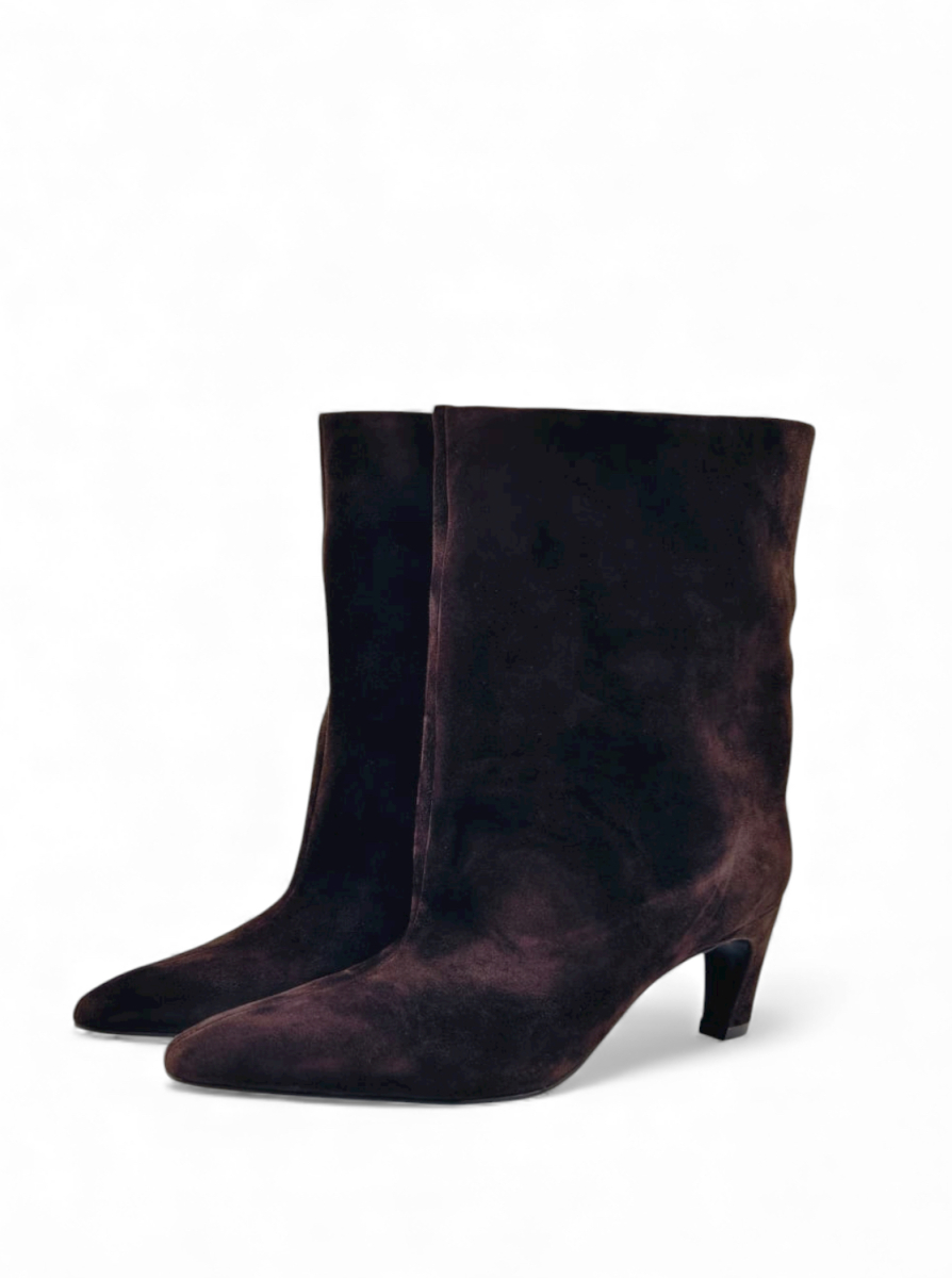 Ботильоны демисезонные из натуральной замши GRANDERA, цвет: коричневый x83296-1-z10r (889) купить онлайн