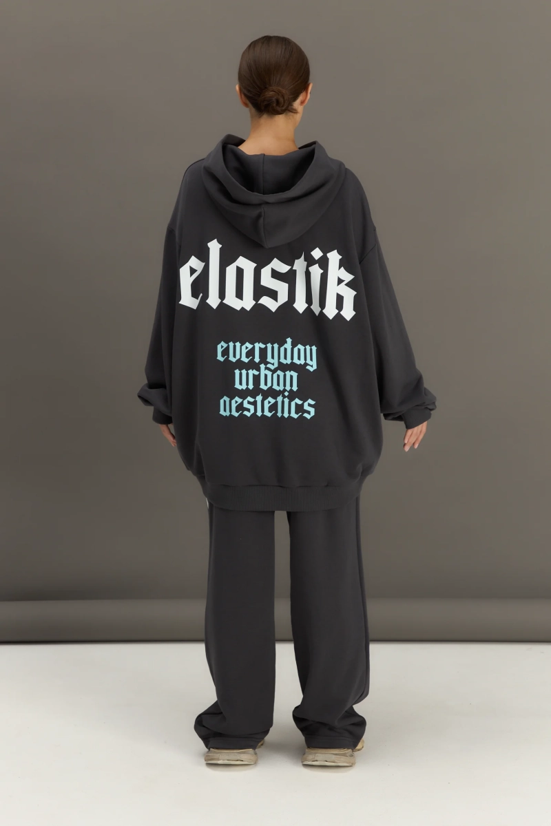 Худи EL STUDIO SET 3 ELASTIC, цвет: графит,  купить онлайн