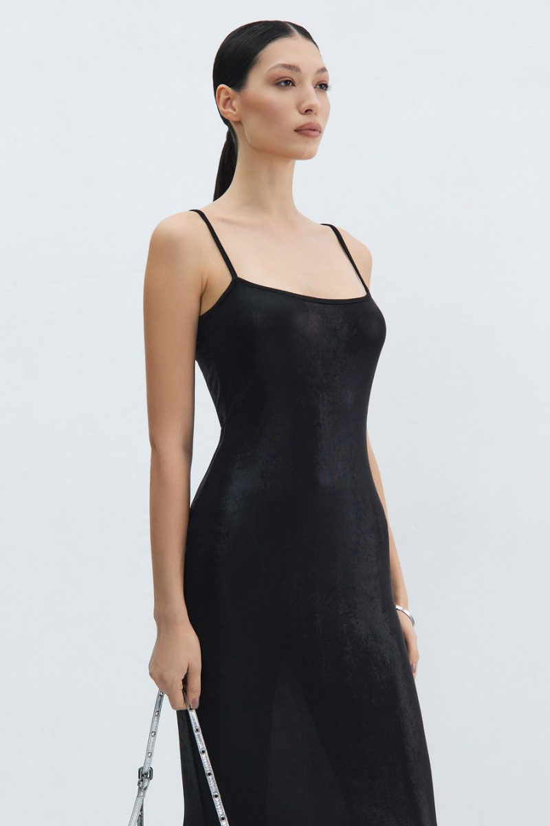 Платье с люрексом TOPTOP, цвет: Черный, TT.012.16037.900 купить онлайн
