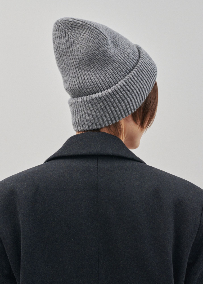 Шапка бойфренда из смесового кашемира AROUND, цвет: серый 11112_13C02 купить онлайн