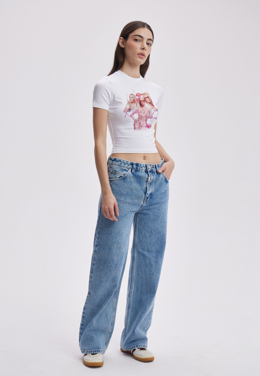 Футболка SOBCHAK GLAM SORRY, I’M NOT, цвет: белый,  купить онлайн