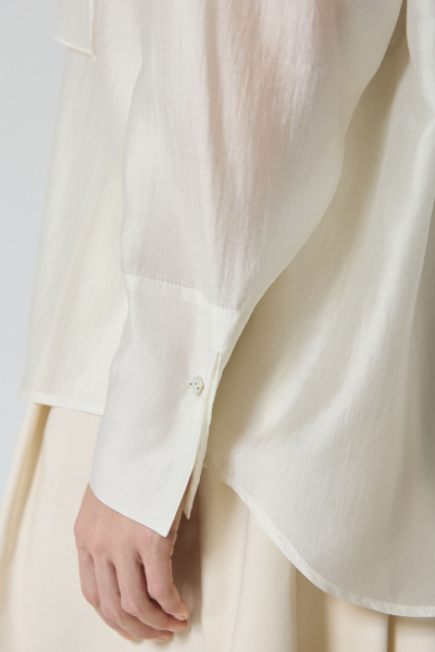 Блуза из вуали AROUND, цвет: молочный, 212_38TN01 купить онлайн