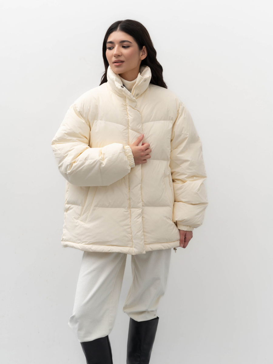 Пуховик Base TRES, цвет: молочный, НФ-00002439 купить онлайн