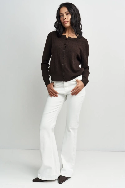 Джинсы клеш Erist store, цвет: белый, НФ-00003371 купить онлайн