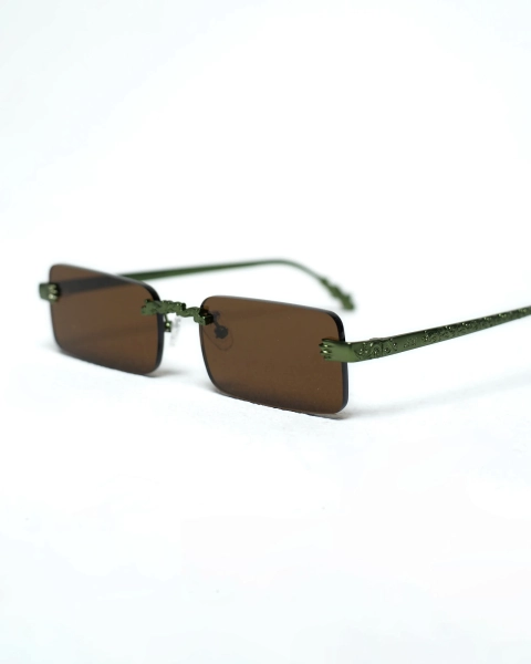 Очки солнцезащитные ASIA ST 71, цвет: зеленый/кофе Ast71.glasses-shizi-green/coffee | новая мужская коллекция купить онлайн