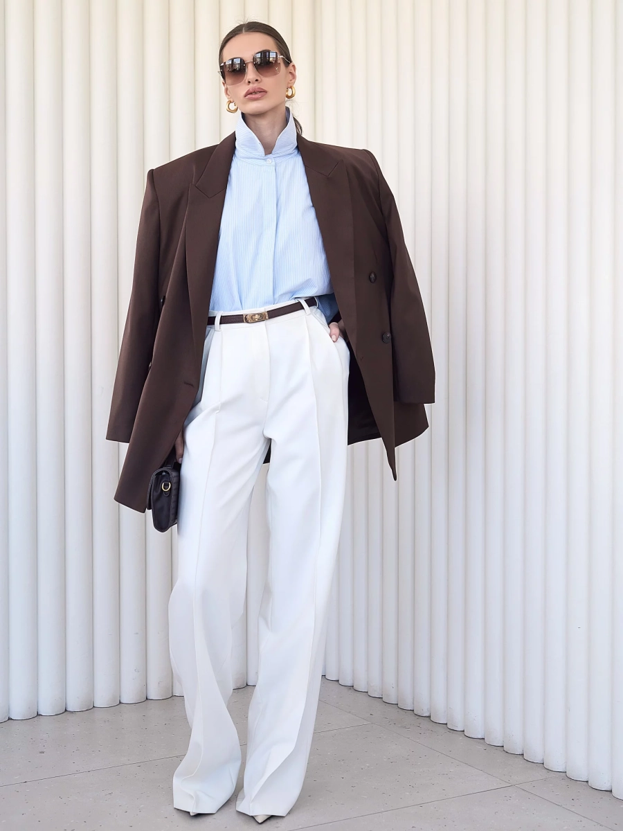 Рубашка оверсайз с коротким рукавом I.B.W., цвет: голубой, SH018 купить онлайн