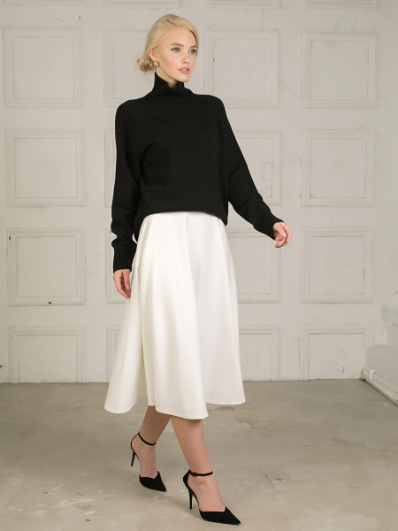 Юбка-полусолнце I.B.W., цвет: пандора, молочный, № 18 купить онлайн