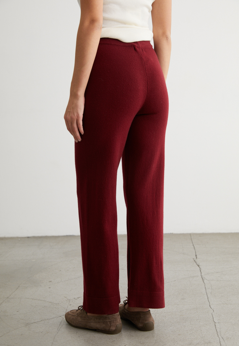 Брюки трикотажные с карманами (шерсть) Marou, цвет: Бордовый, Mar1_2406 купить онлайн